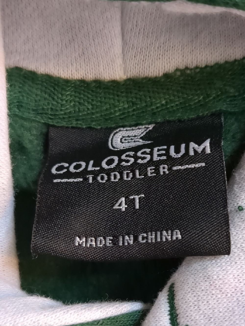 Colosseum Toddler 4T Michigan State University Spartans Green Hooded Sweatshirt - Picture 4 of 6
